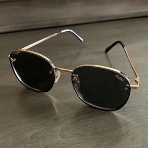 QUAY Australia Jezabell Rimless Gold/Smoke One Size